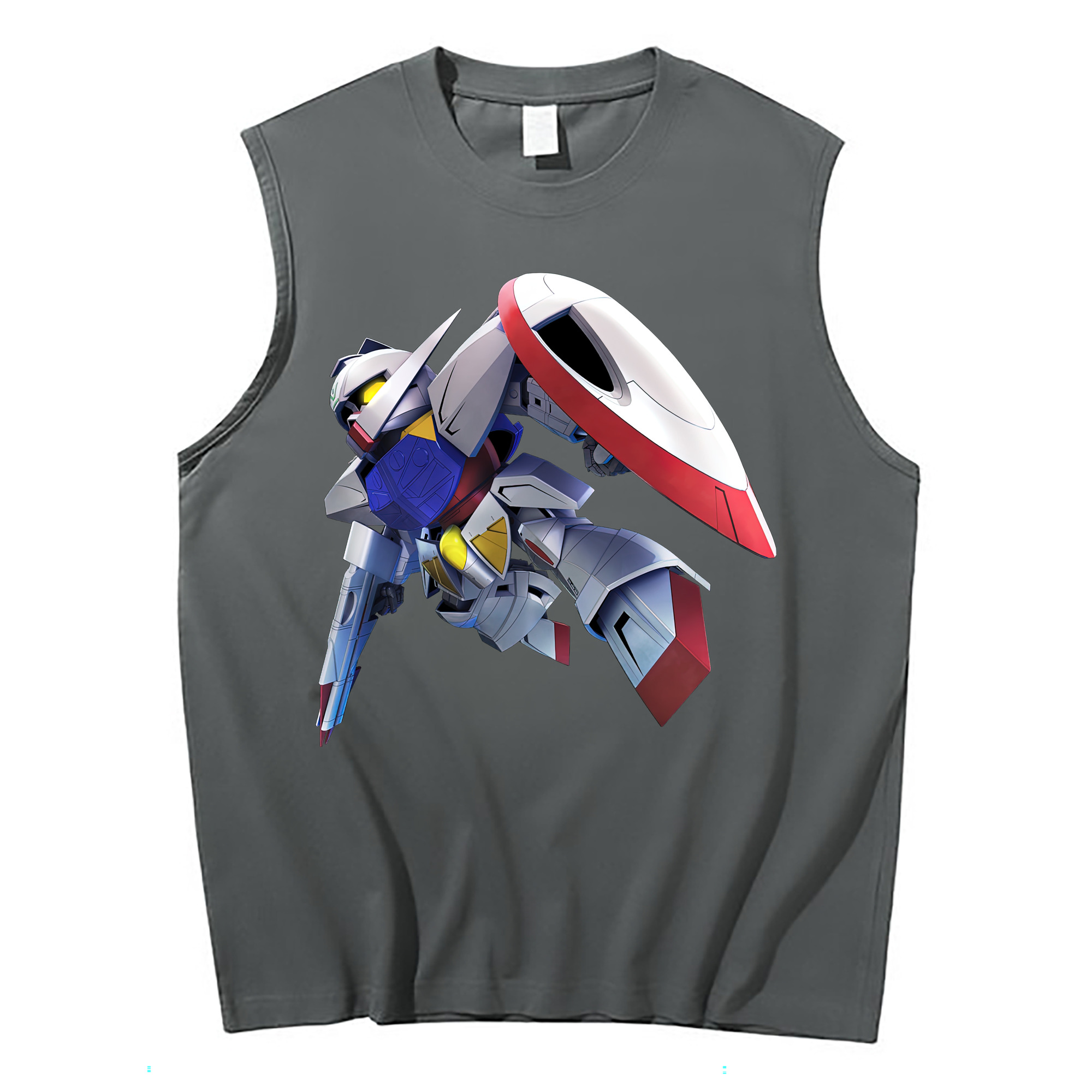 （画像用） 機動戦士ガンダム Mobile Suit Gundam コットン100％タンクトップ（フロントプリント）